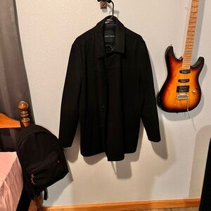 Tommy Hilfiger Men's Black Trench Coat